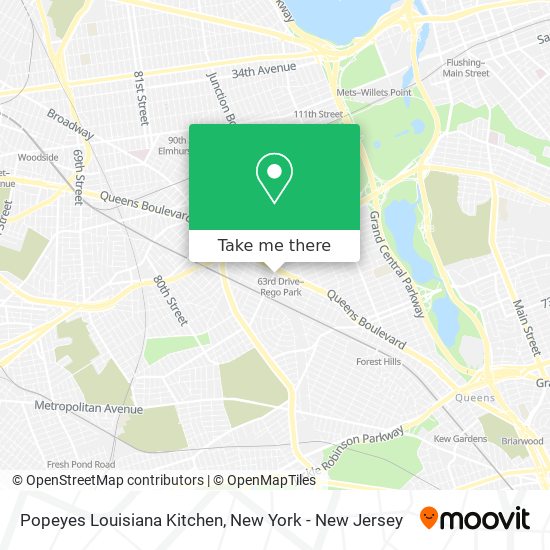 Popeyes Louisiana Kitchen map