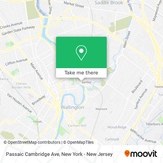 Mapa de Passaic Cambridge Ave