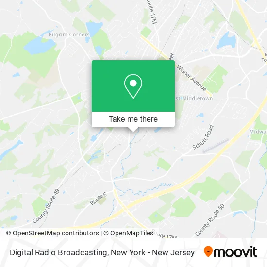 Digital Radio Broadcasting map