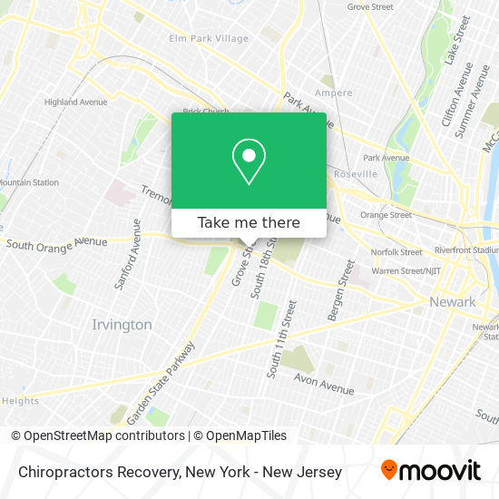 Chiropractors Recovery map