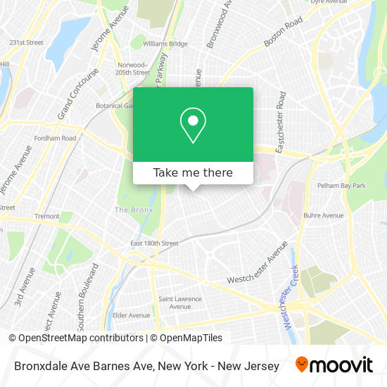 Bronxdale Ave Barnes Ave map