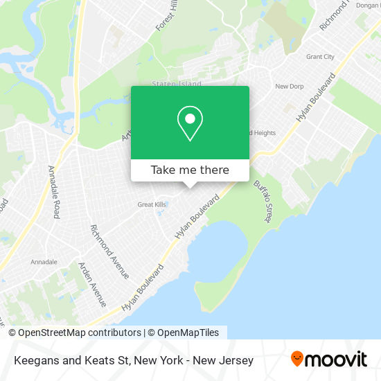 Mapa de Keegans and Keats St