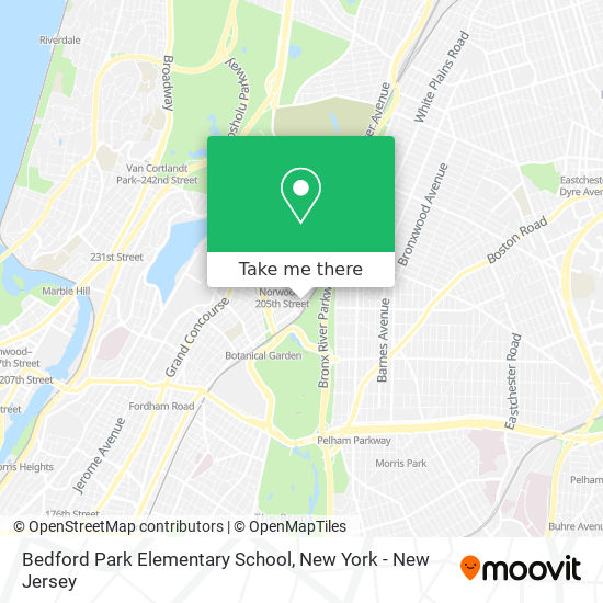 Mapa de Bedford Park Elementary School