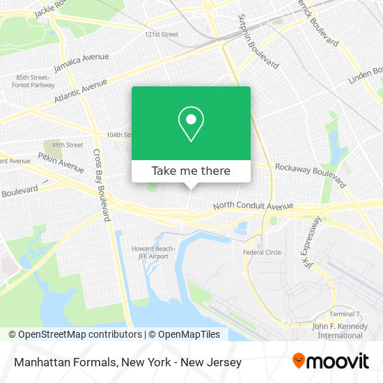 Manhattan Formals map