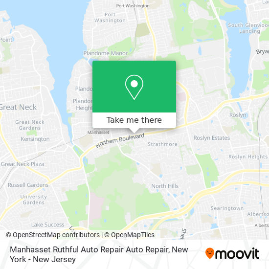 Manhasset Ruthful Auto Repair Auto Repair map