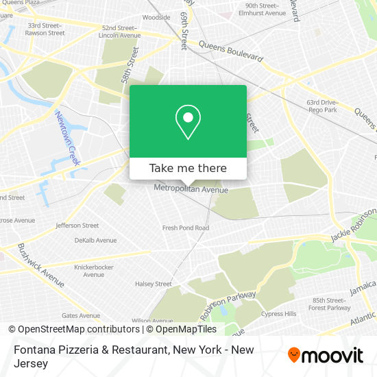 Mapa de Fontana Pizzeria & Restaurant