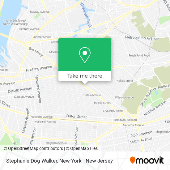 Mapa de Stephanie Dog Walker