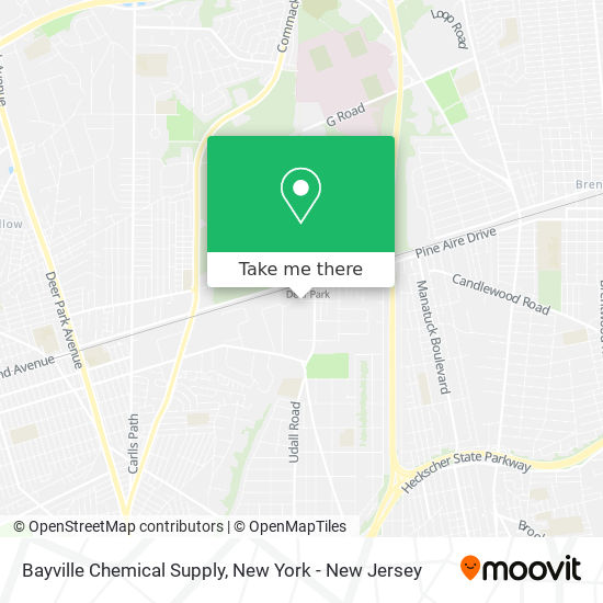 Bayville Chemical Supply map