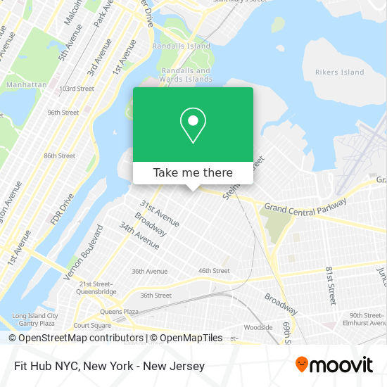 Mapa de Fit Hub NYC