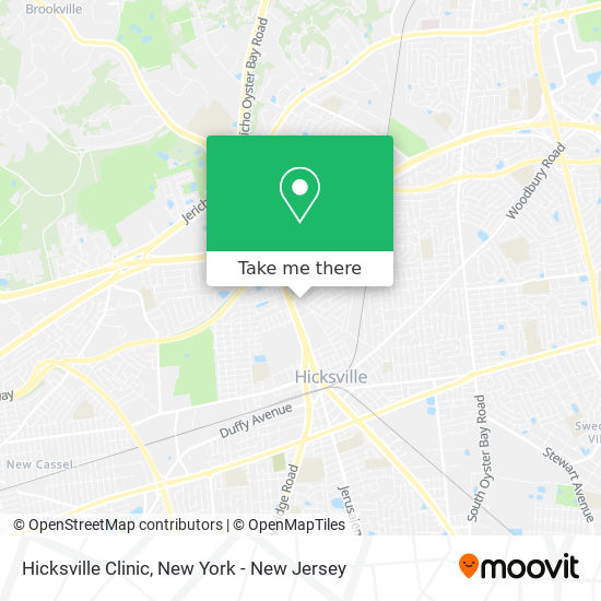 Hicksville Clinic map