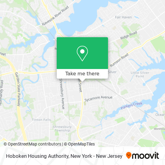 Hoboken Housing Authority map