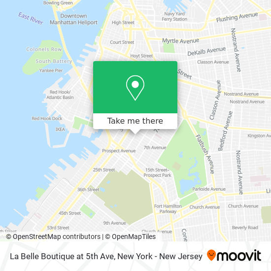 La Belle Boutique at 5th Ave map