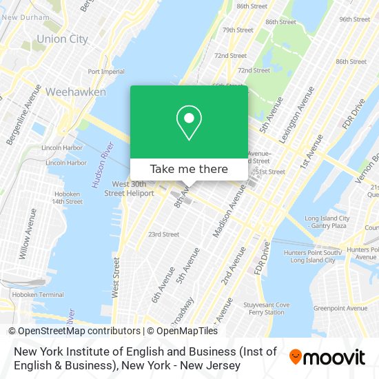 New York Institute of English and Business (Inst of English & Business) map