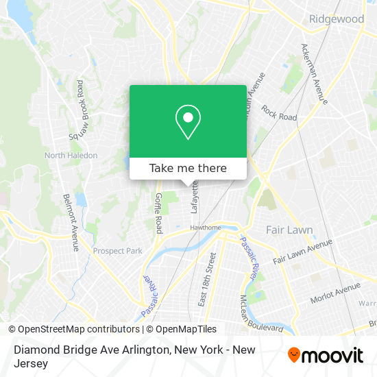 Diamond Bridge Ave Arlington map
