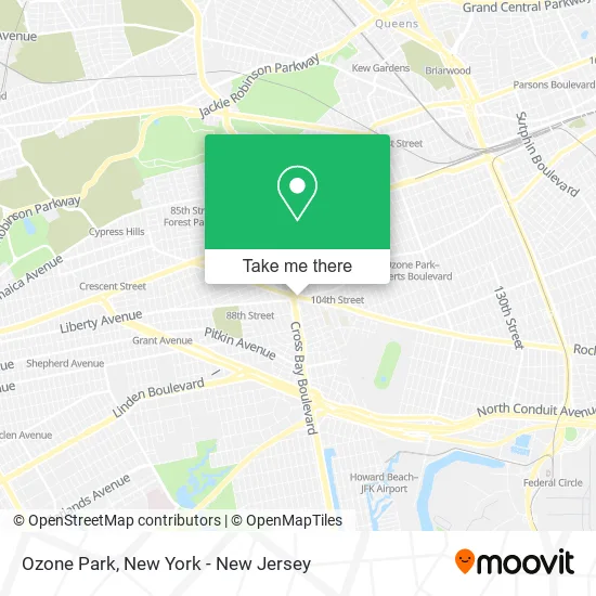 Ozone Park map