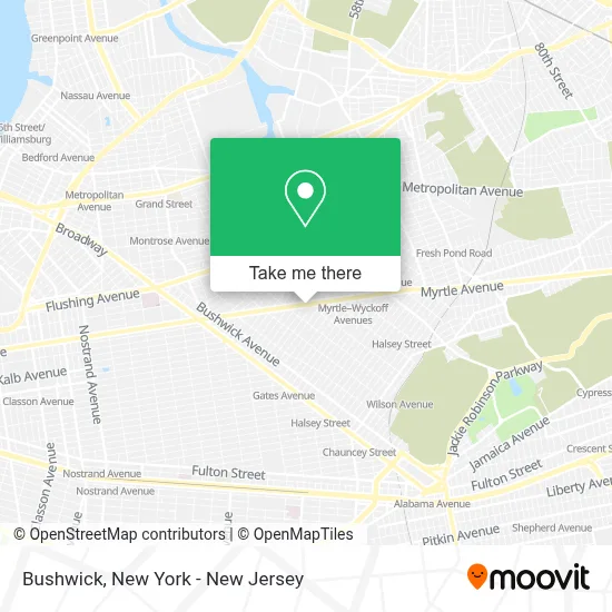 Bushwick map