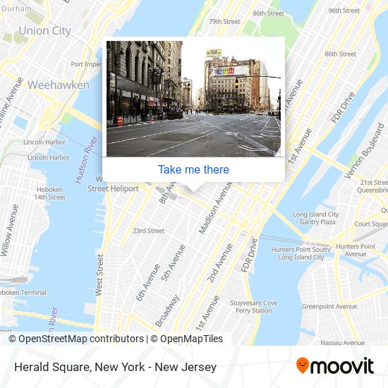 How to get to Herald Square in Manhattan by Subway, Bus or Train?