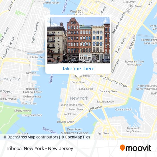 Tribeca map