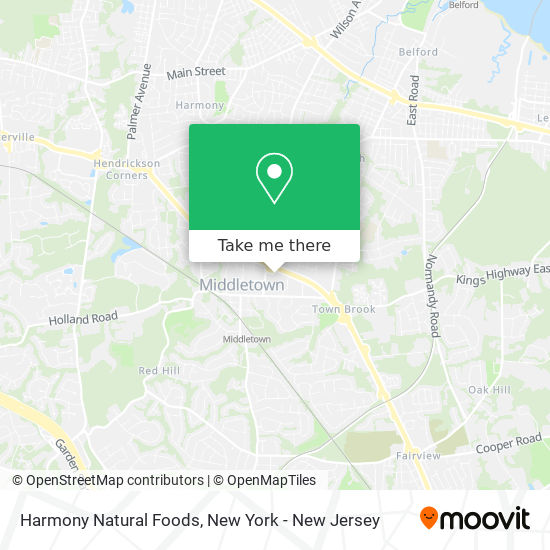 Harmony Natural Foods map