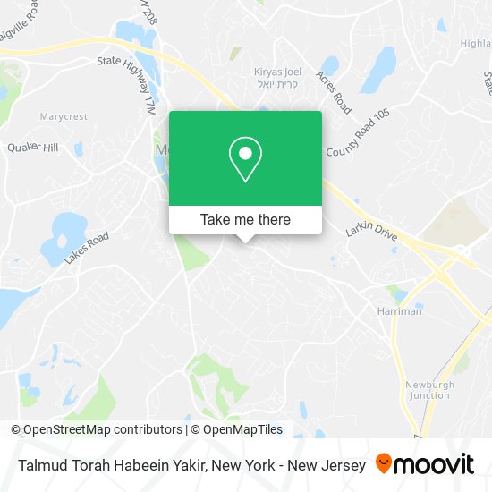 Mapa de Talmud Torah Habeein Yakir