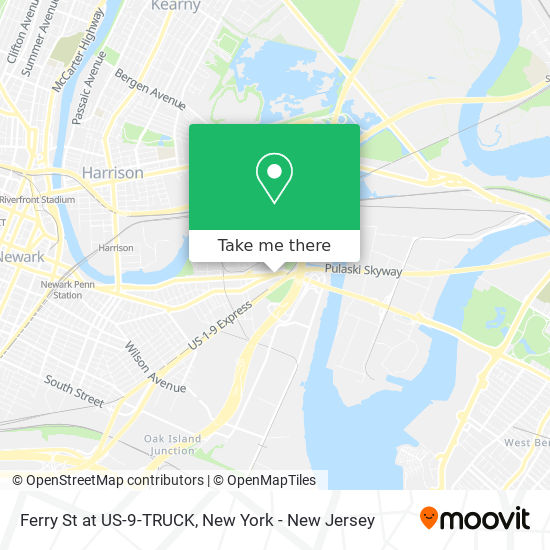 Mapa de Ferry St at US-9-TRUCK