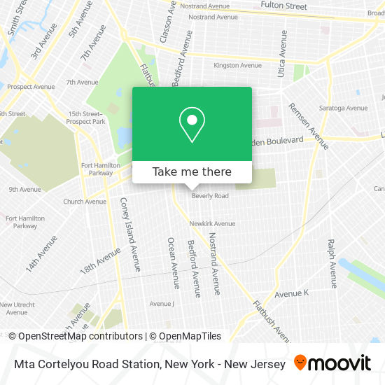 Mapa de Mta Cortelyou Road Station