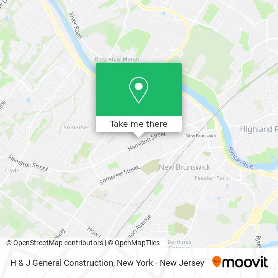 H & J General Construction map