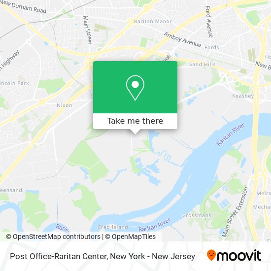 Post Office-Raritan Center map