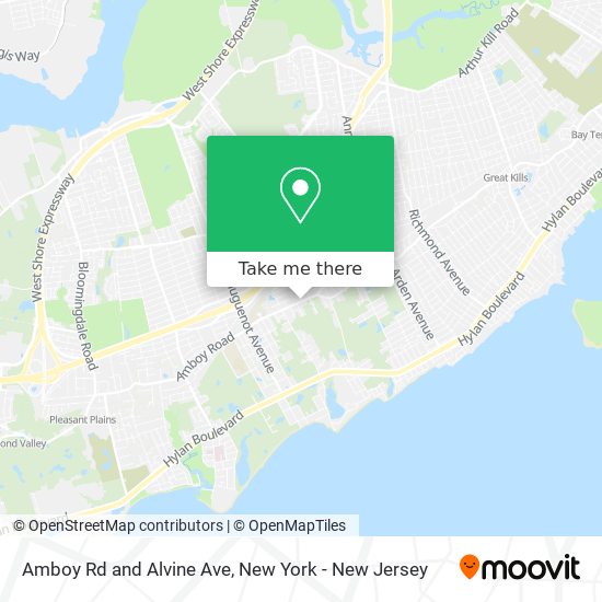 Mapa de Amboy Rd and Alvine Ave