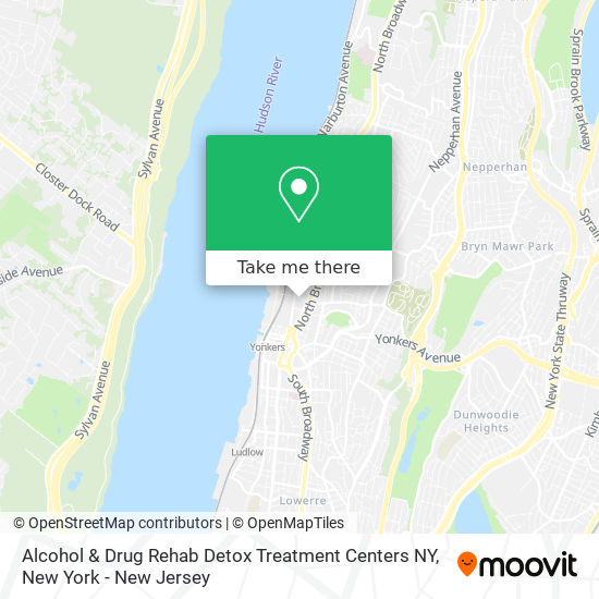 Alcohol & Drug Rehab Detox Treatment Centers NY map