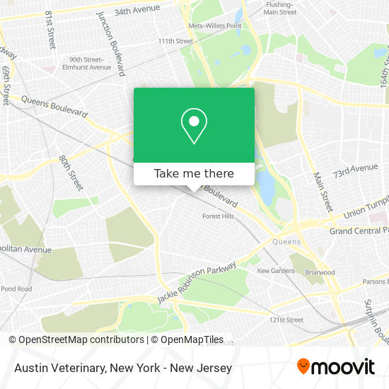 Mapa de Austin Veterinary