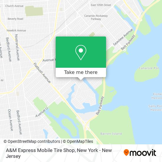 A&M Express Mobile Tire Shop map