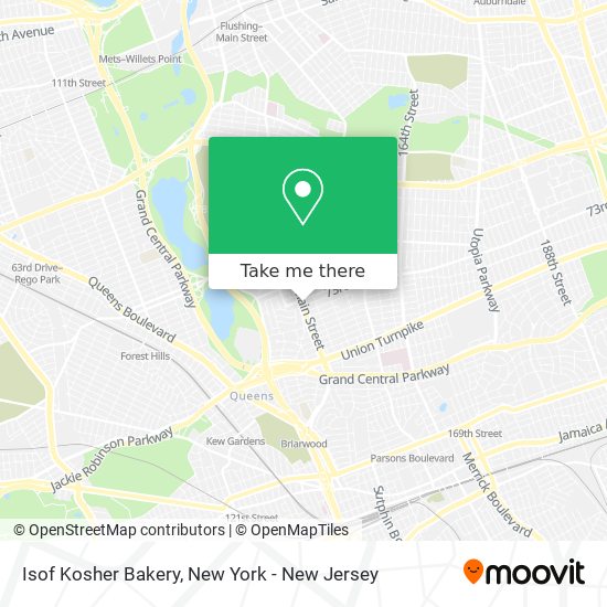 Isof Kosher Bakery map