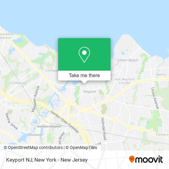 Keyport NJ map