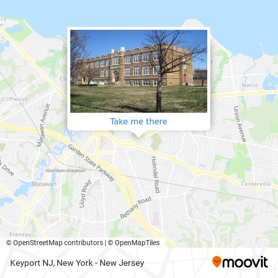 Keyport NJ map