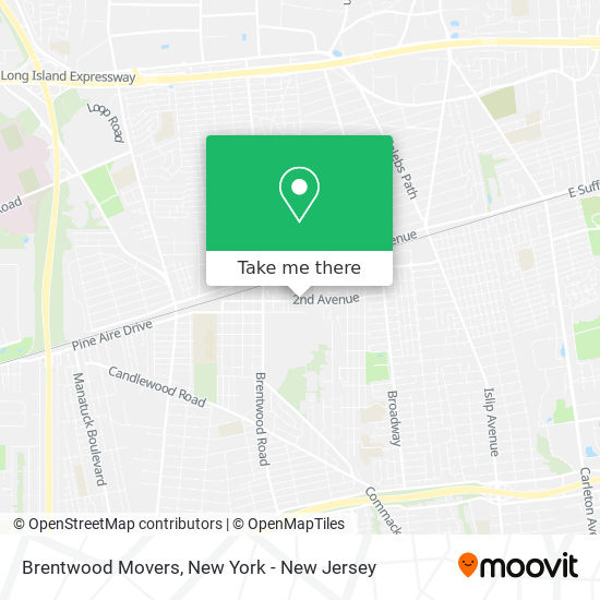 Mapa de Brentwood Movers