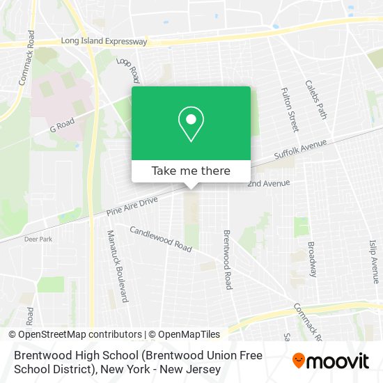 Mapa de Brentwood High School (Brentwood Union Free School District)