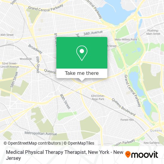 Medical Physical Therapy Therapist map