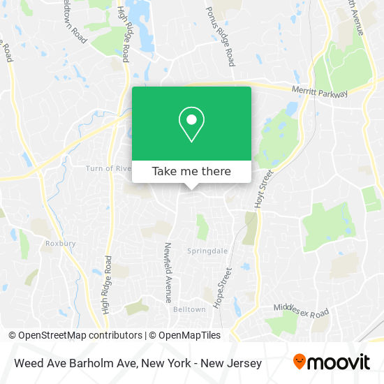 Weed Ave Barholm Ave map