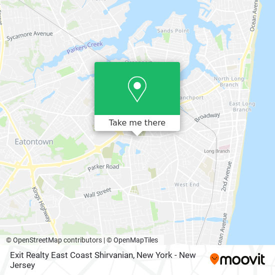 Exit Realty East Coast Shirvanian map
