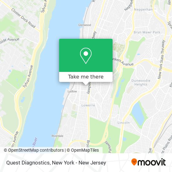 Quest Diagnostics map