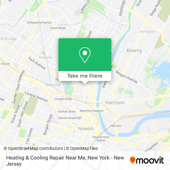 Mapa de Heating & Cooling Repair Near Me