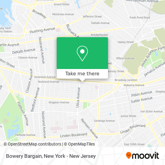 Mapa de Bowery Bargain