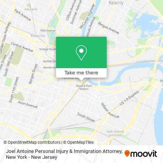 Mapa de Joel Antoine Personal Injury & Immigration Attorney