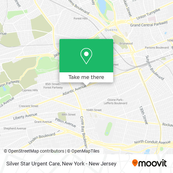 Silver Star Urgent Care map
