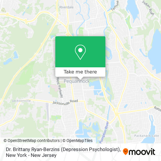 Dr. Brittany Ryan-Berzins (Depression Psychologist) map