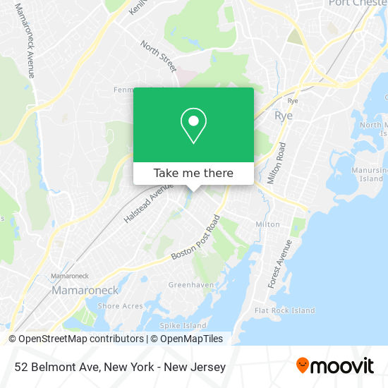 Mapa de 52 Belmont Ave