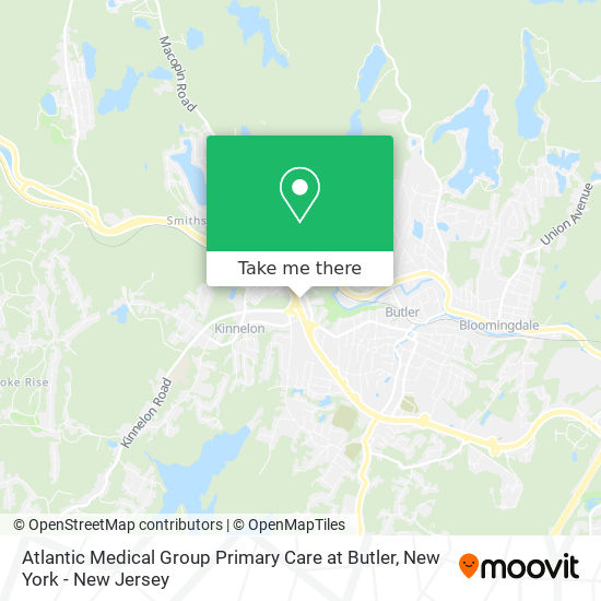 Mapa de Atlantic Medical Group Primary Care at Butler