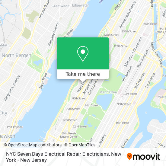 NYC Seven Days Electrical Repair Electricians map