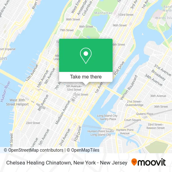 Chelsea Healing Chinatown map